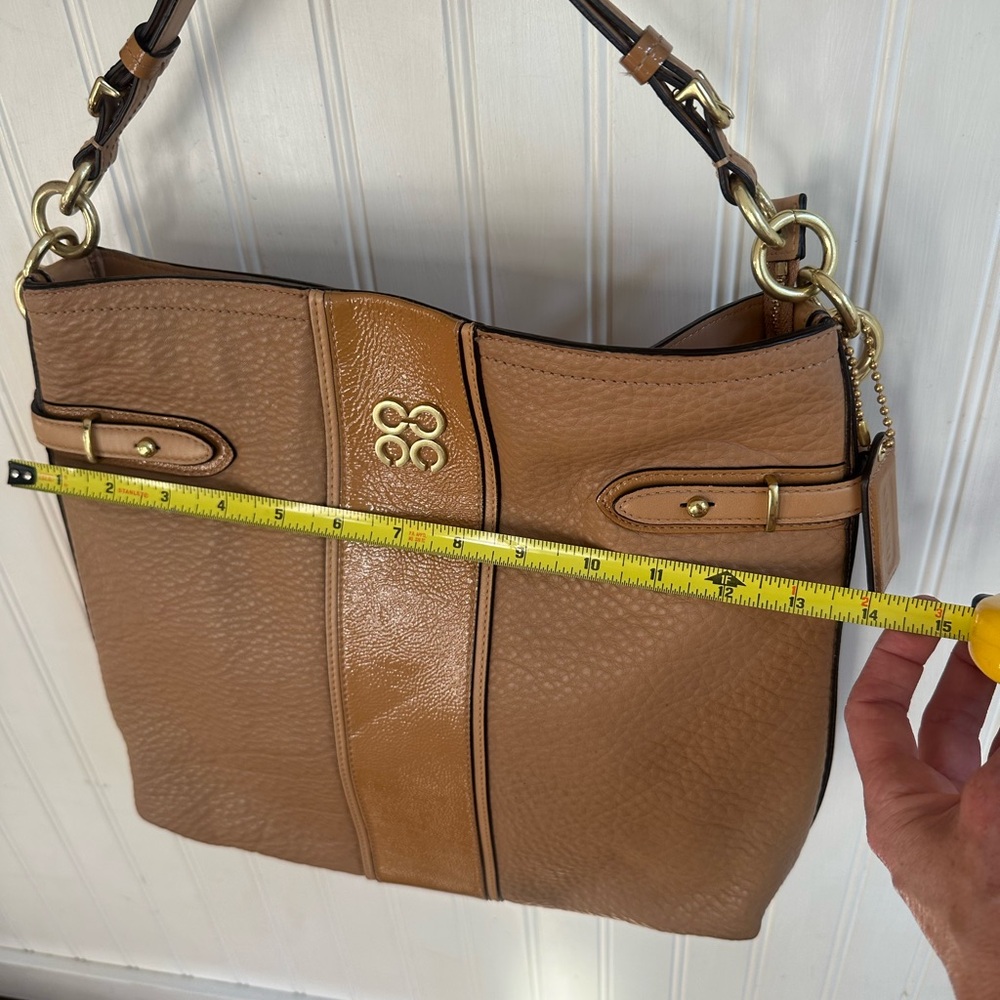 Coach Tan Camel Colette Leather Shoulder Bag